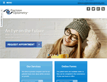 Tablet Screenshot of precisionoptometry.com